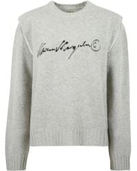 MM6 by Maison Margiela - Round-Neck Knitwear - Lyst