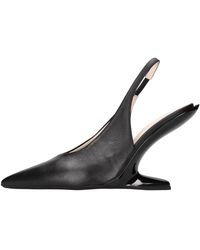 N°21 - Schoenen ,Zwart ,Leer Met Hak Zwart - Lyst