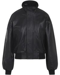 Balenciaga - Jassen ,Zwart ,Zwarte Leren Jas Aw 25 Stijl - Lyst