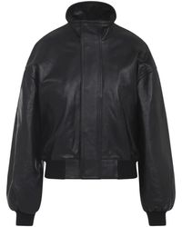 Balenciaga - Jassen ,Zwart ,Zwarte Leren Jas Aw 25 Stijl - Lyst