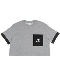 Nike - Heritage Cropped Crew-Neck T-Shirt - Lyst