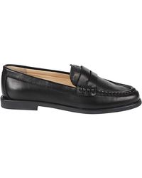 COPENHAGEN - Schwarze Lederschuhe Mit Flacher Sohle Made - Lyst
