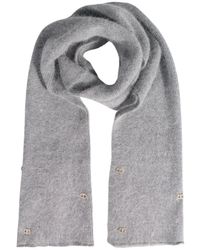 Twinset - Gemusterter Nylon Schal Mit Gesteppten Kanten - Lyst