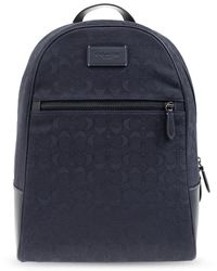 COACH - Tassen ,Blauw ,Leer Rugzak Theo - Lyst