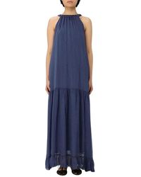 Kaos - Kleedjes ,Blauw ,Elegante Halter Maxi Jurk - Lyst