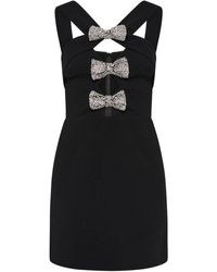 Rebecca Vallance - Schwarzes halterneck a-linien kleid - Lyst