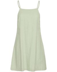 Ichi - Kleedjes ,Linnen Thee Jurk Ihlinno Dr 4 Stijl - Lyst