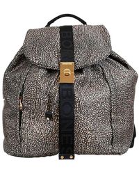 Borbonese - Fold Rugzak Met Trekkoordsluiting - Lyst