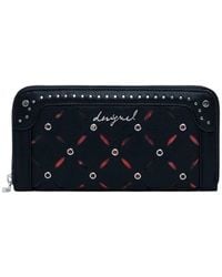 Desigual - Diamond Cutout Zip Wallet - Lyst