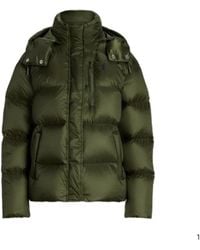 Polo Ralph Lauren - Carly Water-Repellent Quilted Duck Down Wind Resistant Detachable Hood Short Puffer Jacket - Lyst