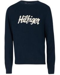 Tommy Hilfiger - Graphic Cotton Crewneck Sweater - Lyst