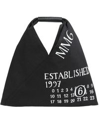 MM6 by Maison Martin Margiela - Mittelgroße Handtasche Mit Druckknopfverschluss - Lyst
