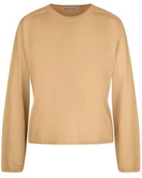 DRYKORN - Truien & Vesten ,Oranje ,Katoen Kimona 10 Pullover - Lyst
