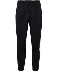 Gucci - Broeken ,Blauw ,Katoen Technical Jersey Sportswear Broek Met Web - Lyst