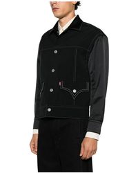 Junya Watanabe - Contrast Panel Trucker Jacket - Lyst