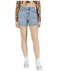 Ichi - Denim Shorts - Lyst