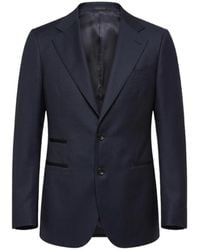 Franzese Collection - Jassen ,Blauw ,Wol Beckham Blazer - Lyst