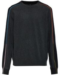 Paul Smith - Truien & Vesten ,Grijs ,Katoen Katoenen Trui Met Ronde Hals - Lyst