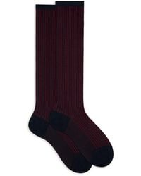 Gallo - Twin Rib Long Socks - Lyst