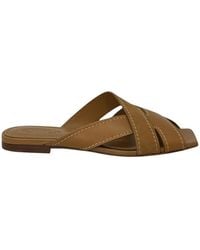 Tod's - Sand Cuoio Flat 99L Fasce Incr. T - Lyst