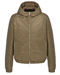 Dior - Jassen ,Groen ,Hooded Jacket Met Geborduurd Logo - Lyst