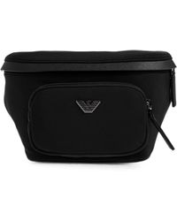 Emporio Armani - Tassen ,Zwart ,Nylon Asv Belt Bag - Lyst