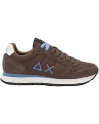 Sun 68 - Sneakers Aus Nylon Und Wildleder Mit Gesticktem Logo - Lyst