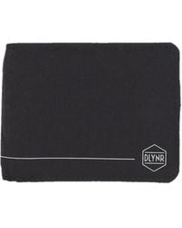 DOLLY NOIRE - Accessoires ,Zwart ,Nylon Reflecterende Zwarte Portemonnee Met Ritssluiting - Lyst