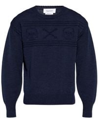 McQueen - Wollpullover Mit Rundhalsausschnitt - Lyst