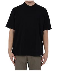 DSquared² - Schwarze t-shirts und polos,schwarzes logo patch t-shirt regular fit - Lyst