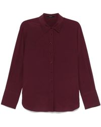 JOSEPH - Zijden Bruine Casual Overhemd Met Lange Mouwen - Lyst