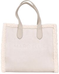 Marc Ellis - Wildlederhandtasche Mit Shearling-Besatz - Lyst