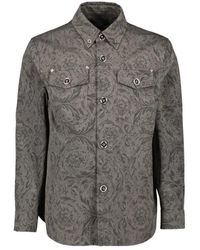 Versace - Barocco hemd herbst-winter 2024 kollektion - Lyst