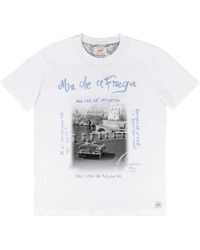 Bob - Tops ,Wit ,Katoen T-Shirt Van Bedrukt Katoen - Lyst