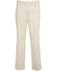 Paolo Pecora - Klassische Weiße Chino-Hose - Lyst