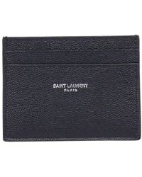 Saint Laurent - Classic Leather Card Case - Lyst