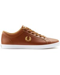 Fred Perry - Baseline ledersneakers - Lyst