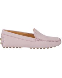 Tod's - Wildleder-Loafer Mit Graviertem Logo Auf Der Vorderseite - Lyst