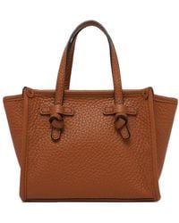 Gianni Chiarini - Braune Leder Mini Tote Tasche - Lyst