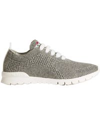 Kiton - Schoenen ,Grijs ,Kasjmier Kasjmier Gebreide Sneakers - Lyst