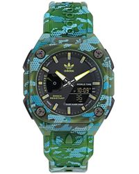 adidas - Accessoires ,Groen ,City Tech One Grfx Camo Horloge - Lyst