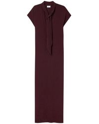 Filippa K - Lange Jurk Met Strik - Lyst