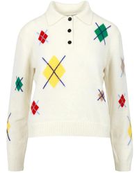 MSGM - Truien & Vesten ,Wit ,Wol Sweaters - Lyst