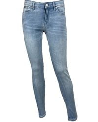 Denham - Stretch Skinny Jeans Blauw Slim Fit - Lyst