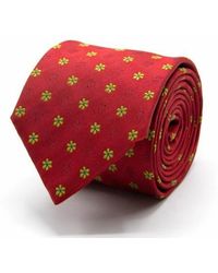 Gents - Seidenjacquard-Krawatte Mit Floralem Motiv - Lyst