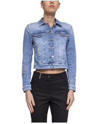 Dondup - Slim Denim Stretch Gerecyclede Jas - Lyst