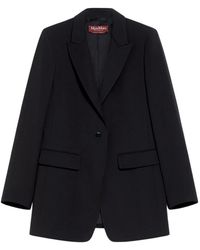 Max Mara - Jassen ,Zwart ,Wol Wollen Blazer - Lyst