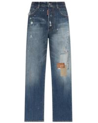DSquared² - Jeans ,Blauw ,Katoen Jeans Sand Diego - Lyst