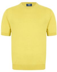 Fedeli - Kurzärmeliger Rundhals-Pullover - Lyst