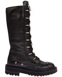 John Richmond - Lace-Up Laarzen - Lyst